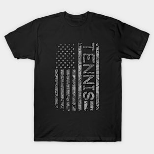 American Flag Tennis Player Coach For Men And Women Vintage T-Shirt